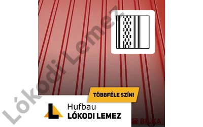 T8 Perforált trapézlemez Fényes 0.40