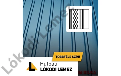 T8 Perforált trapézlemez Fényes 0.45